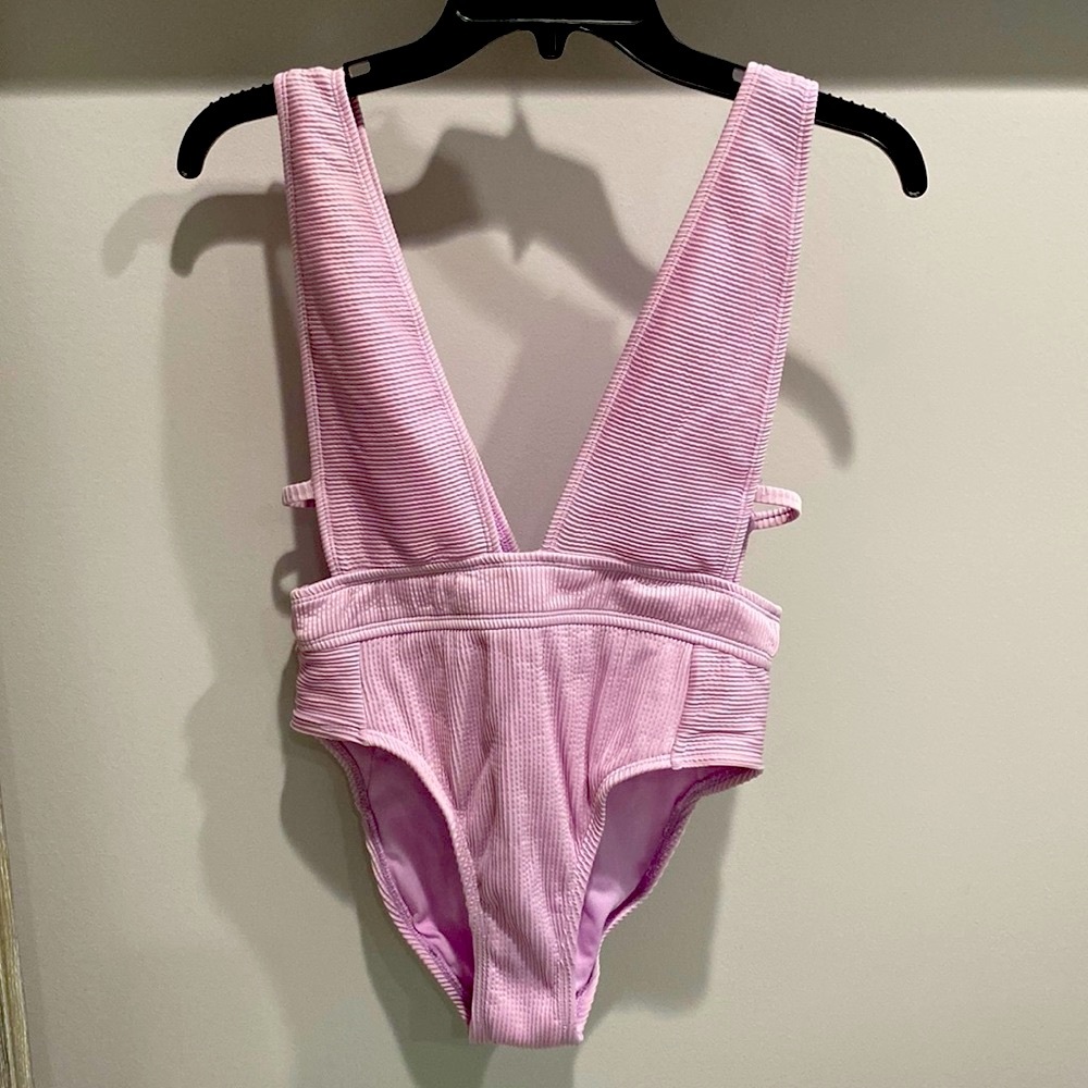 THE BIKINI LAB | Purple Ribbed One Piece
